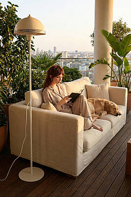 Luna Luxury Lambader - Krem - 5