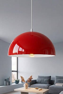 Luna Metal Avize 30 cm - Turuncu 