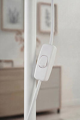 Luna White Floor Lamp - Tulip Pattern - 8