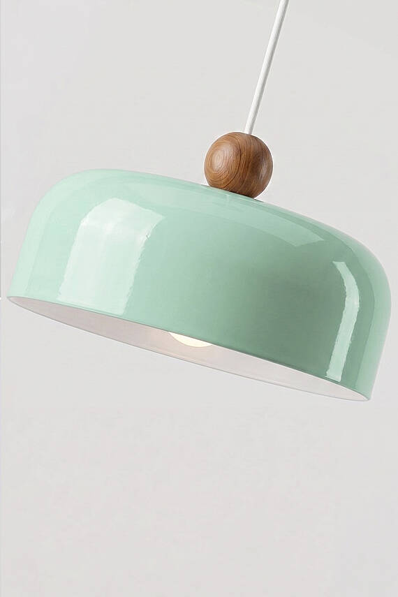 Marella Ahşap Boncuklu Avize 30 cm - Mint Yeşili - 2