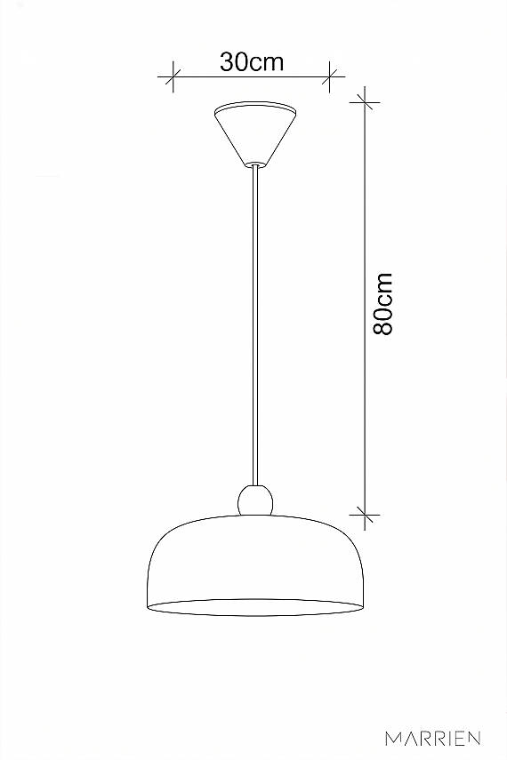 Marella Ahşap Boncuklu Avize 30 cm - Mint Yeşili - 7