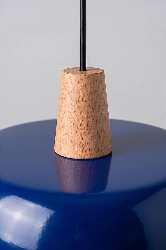 Marella Ahşap Avize 30 cm - Lacivert - 4