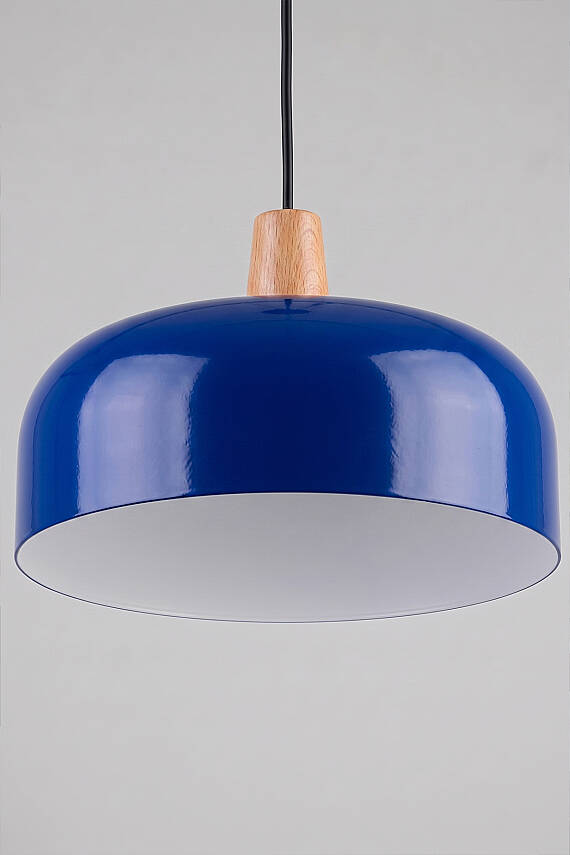 Marella Ahşap Avize 30 cm - Lacivert - 6
