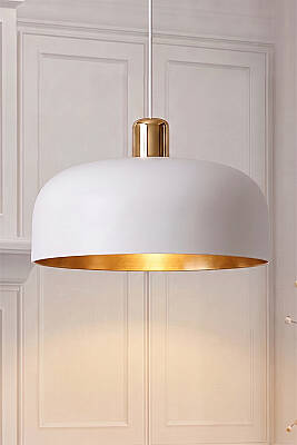 Marella Gold Avize 30 cm - Beyaz Gold - MARRIEN