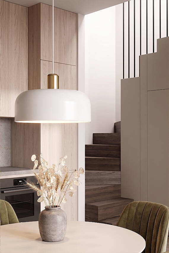 Marella Gold Avize 30 cm - Beyaz - 3