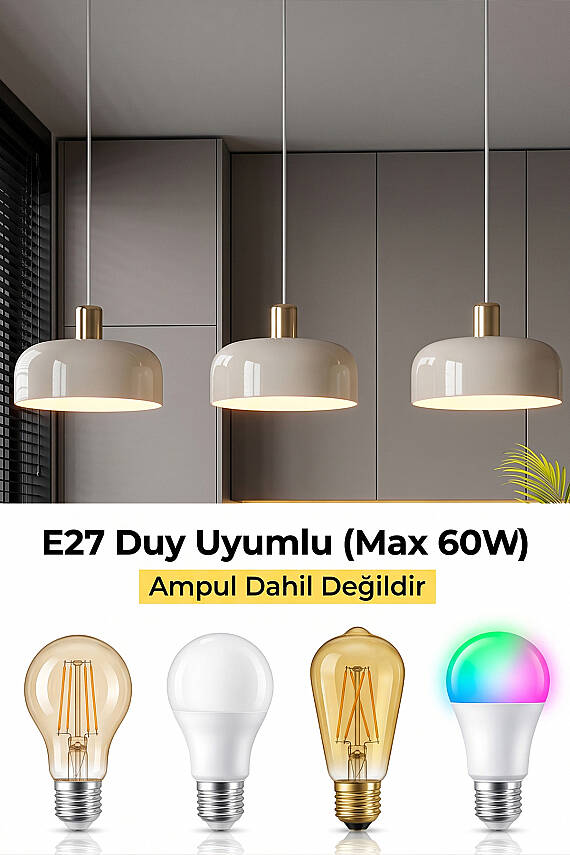 Marella Gold Avize 30 cm - Krem - 7