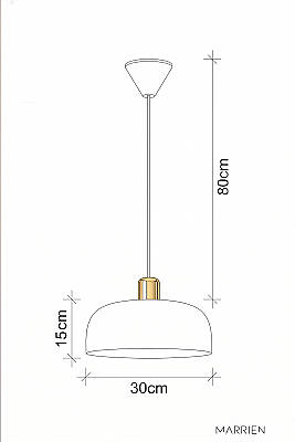 Marella Gold Avize 30 cm - Lacivert - 7