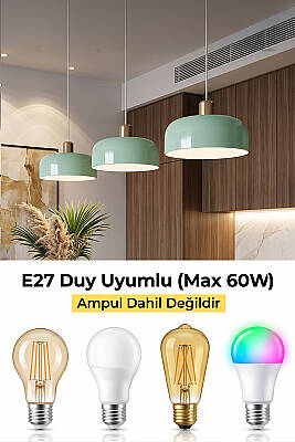 Marella Gold Avize 30 cm - Mint Yeşili - 6