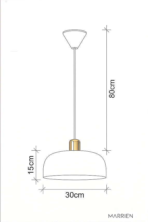 Marella Gold Avize 30 cm - Mint Yeşili - 7