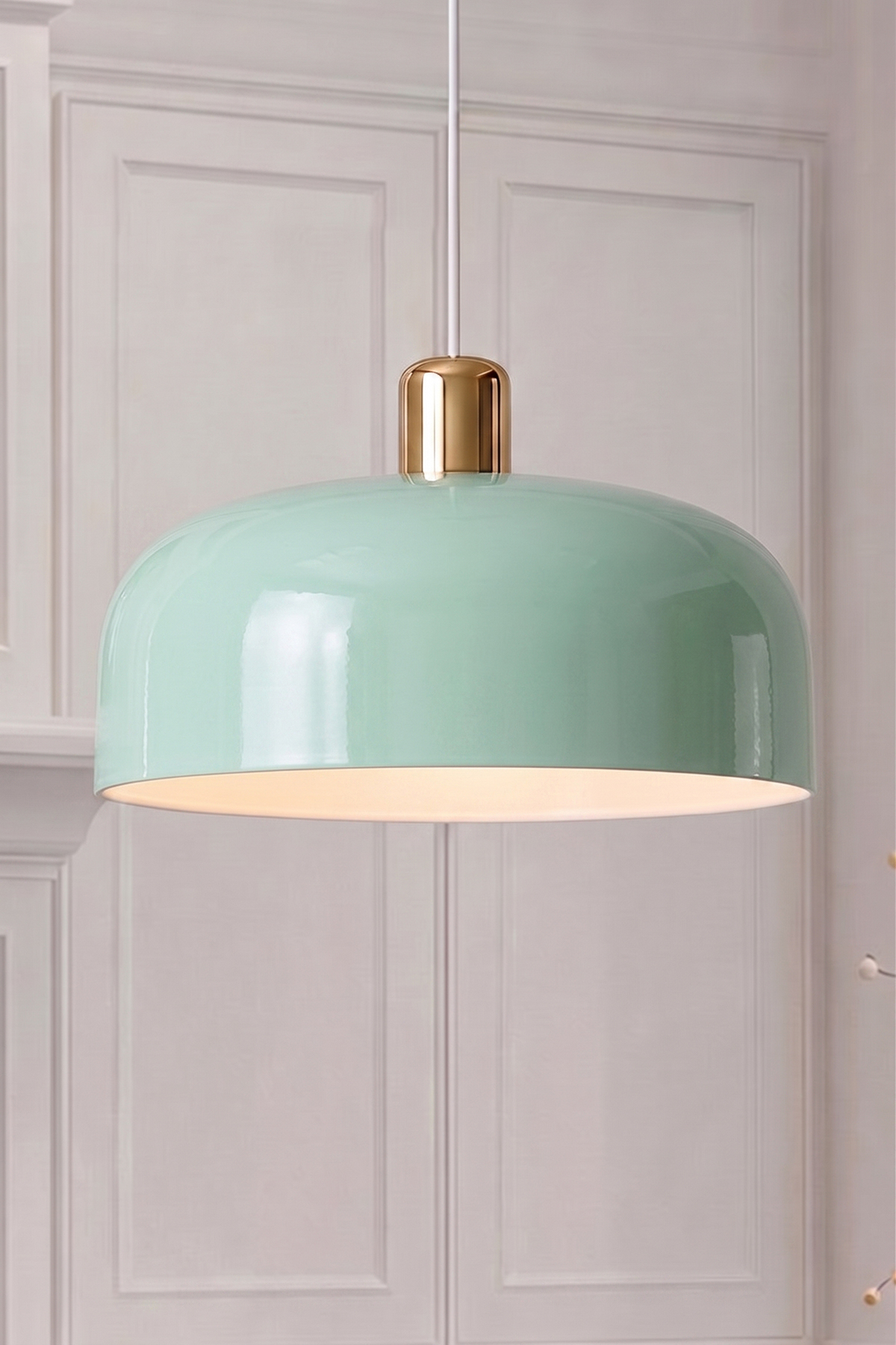 Marella Gold Avize 30 cm - Mint Yeşili