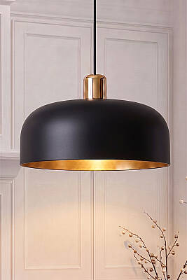 Marella Gold Avize 30 cm - Siyah Gold - MARRIEN