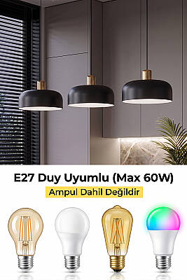 Marella Gold Avize 30 cm - Siyah - 5