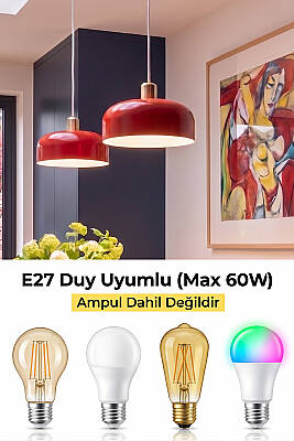 Marella Gold Avize 30 cm - Turuncu - 6
