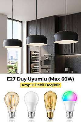 Marella Avize 30 cm - Siyah - 5