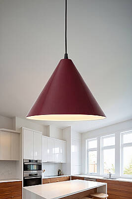 Cone Metal Avize 25 cm - Bordo - MARRIEN