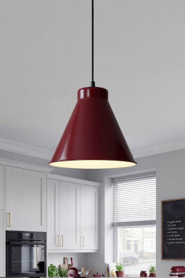 -Liva-Bohem-Bordo-Metal-Sarkıt-(20-cm)--Yemek-Masası-Üstü-Avize--Mutfak-&-Salon-Aydınlatması 