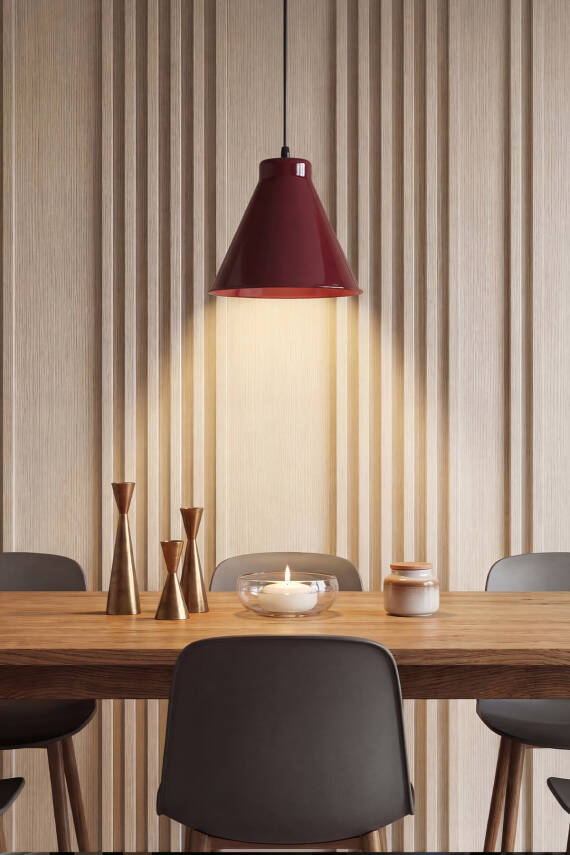 -Liva-Bohem-Bordo-Metal-Sarkıt-(20-cm)--Yemek-Masası-Üstü-Avize--Mutfak-&-Salon-Aydınlatması - 6