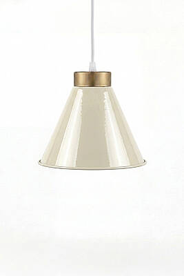 Liva Gold Metal Avize 20 cm - Krem - 5