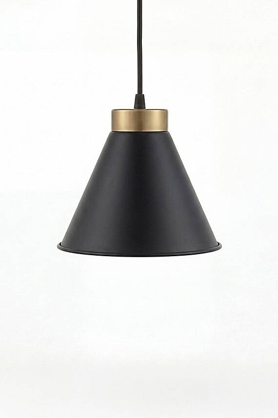 Liva Gold Metal Avize 20 cm - Siyah - 5