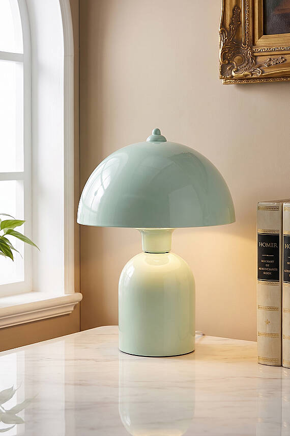 Luna Abajur 25 cm - Mint Yeşili - 2