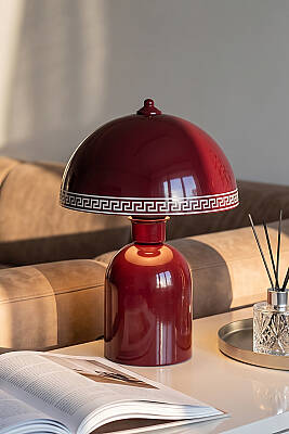 Luna Luxury Abajur 25 cm - Bordo - MARRIEN