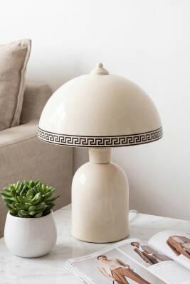 Luna Luxury Abajur 25 cm - Krem - 4