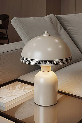 Luna Luxury Abajur 25 cm - Krem - 2