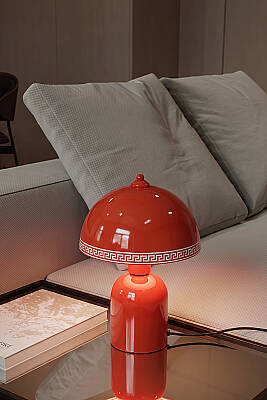 Luna Luxury Abajur 25 cm - Turuncu - 4