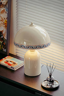 Luna Tile Abajur 25 cm - Krem - 4