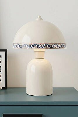 Luna Tile Abajur 25 cm - Krem - 3