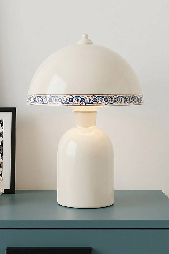 Luna Tile Abajur 25 cm - Krem - 3