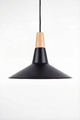 Ruby Ahşap Avize 30 cm - Siyah - 6