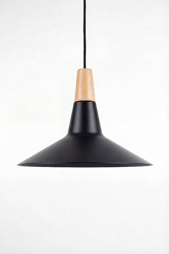 Ruby Ahşap Avize 30 cm - Siyah - 6