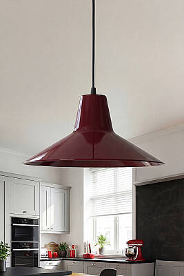 Ruby Metal Avize 30 cm - Bordo - MARRIEN