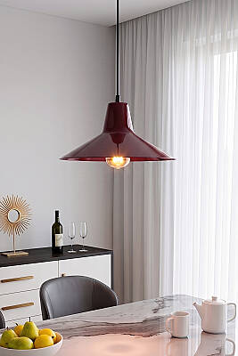 Ruby Metal Avize 30 cm - Bordo - 4