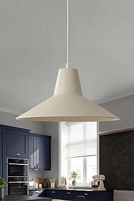 Ruby Metal Avize 30 cm - Krem - MARRIEN