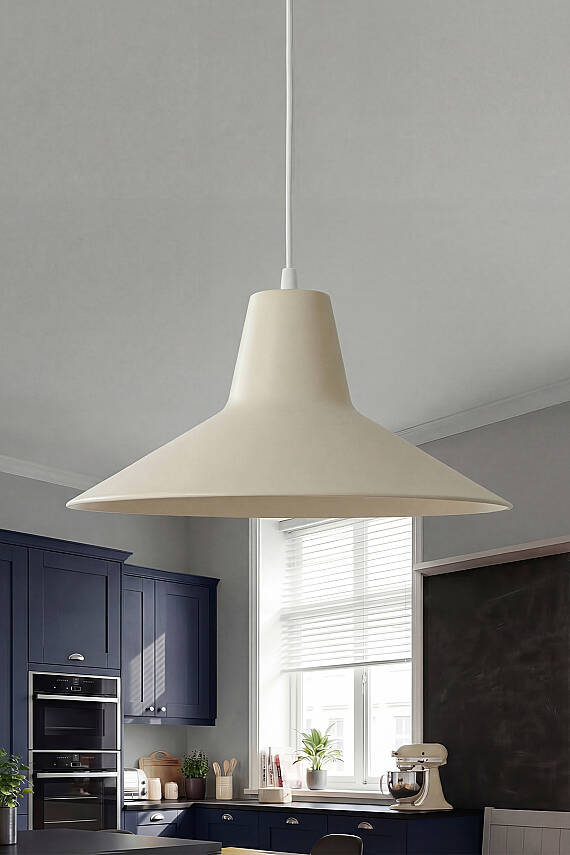 Ruby Metal Avize 30 cm - Krem - 1