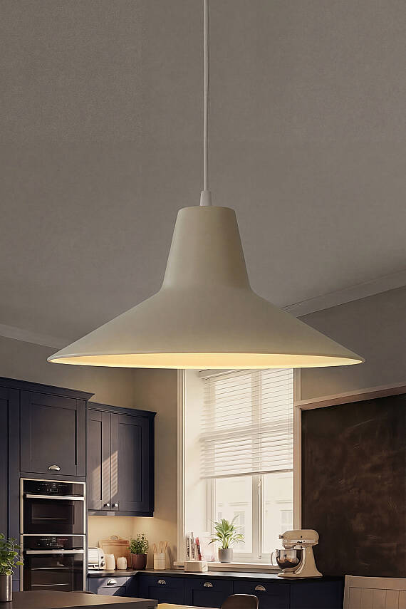 Ruby Metal Avize 30 cm - Krem - 2