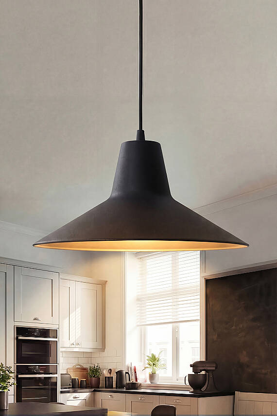 Ruby Metal Avize 30 cm - Siyah - 2