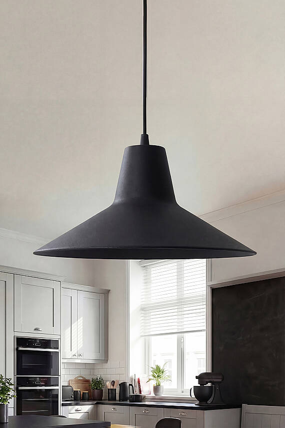 Ruby Metal Avize 30 cm - Siyah - 1