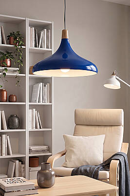 Nova Ahşap Avize 35 cm - Lacivert - 2