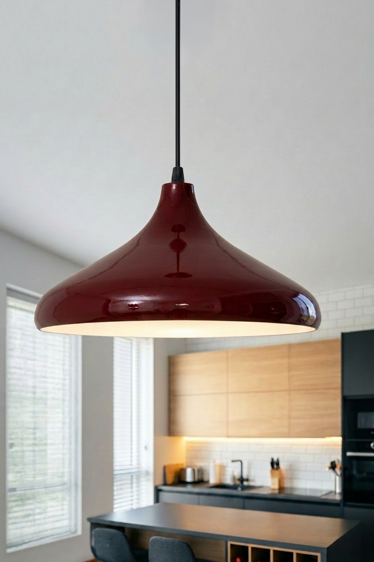 Nova Metal Avize 35 cm - Bordo