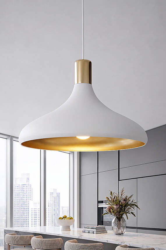 Nova Golden Beyaz Metal Sarkıt (35 cm) - 1