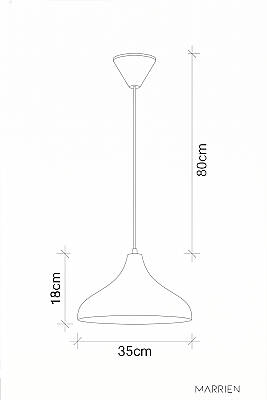 Nova Metal Avize 35 cm - Lacivert - 8