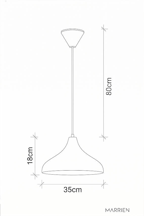 Nova Metal Avize 35 cm - Lacivert - 8