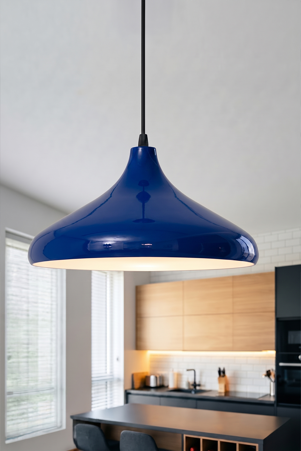 Nova Metal Avize 35 cm - Lacivert