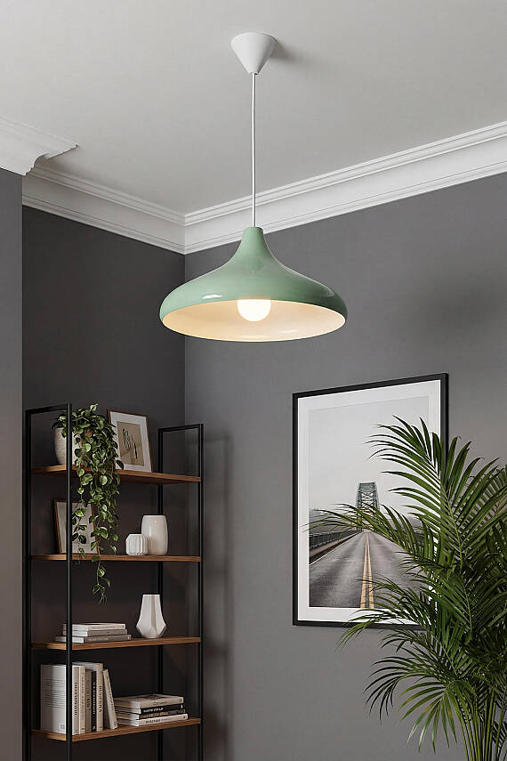 Nova Metal Avize 35 cm - Mint Yeşili - 2