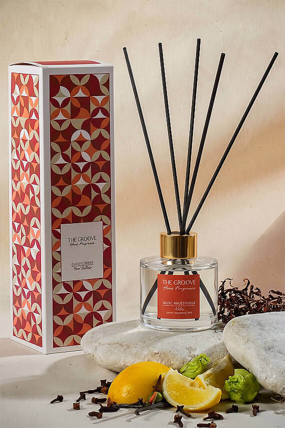 Rose Misk Silindir Çubuklu Oda Kokusu 100 ml - Şeffaf - 1
