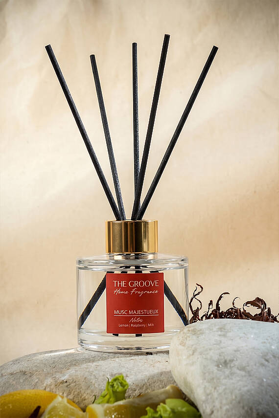 Rose Misk Silindir Çubuklu Oda Kokusu 100 ml - Şeffaf - 2