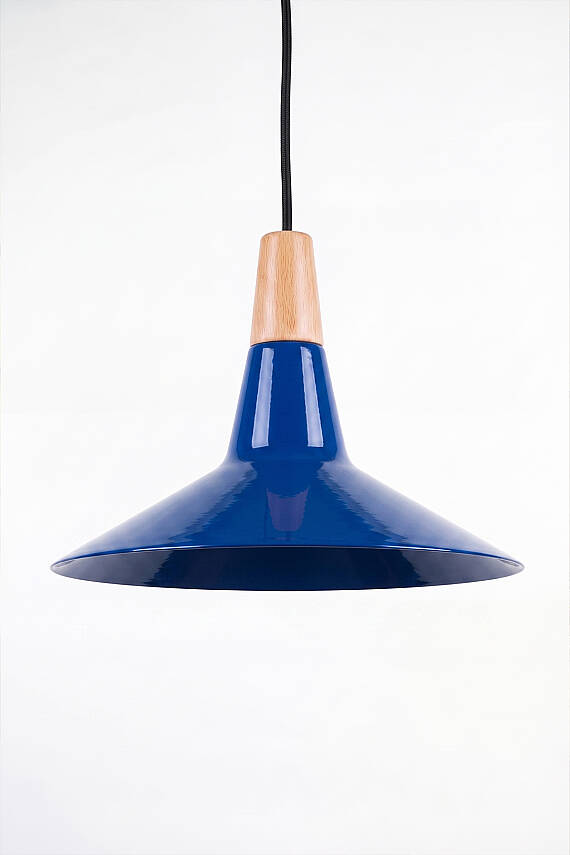 Ruby Ahşap Avize 30 cm - Lacivert - 4